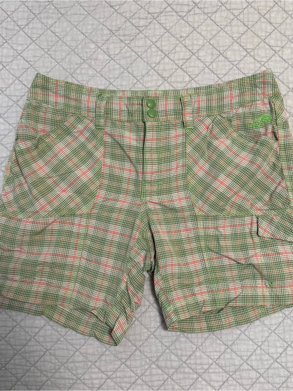 The North Face Water Shorts UPF Quick Dry Eco Green Cargo Women's